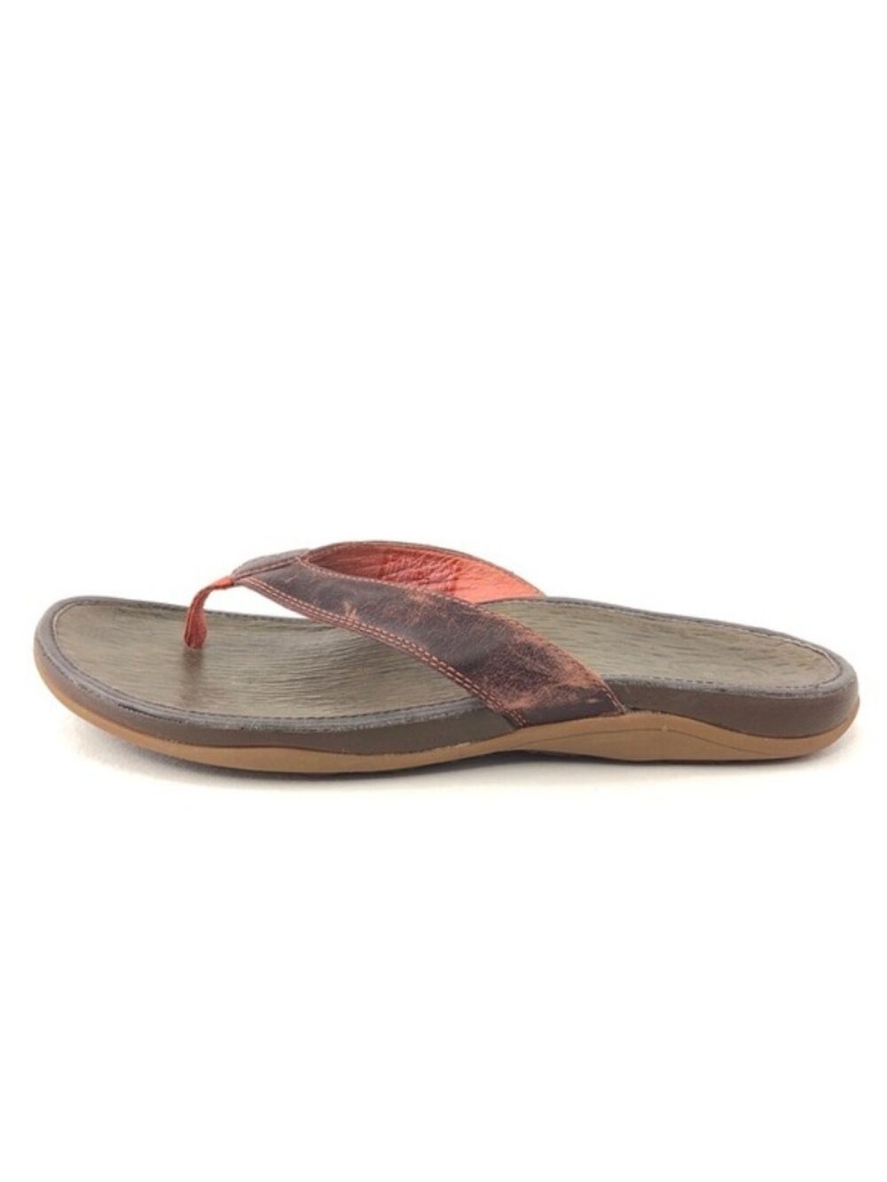Chaco Sol Leather Thong Sandals 8